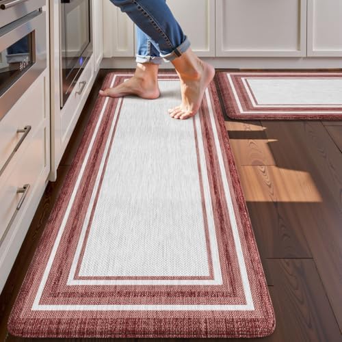 Anti Fatigue Kitchen Mats for Floor 2 Piece