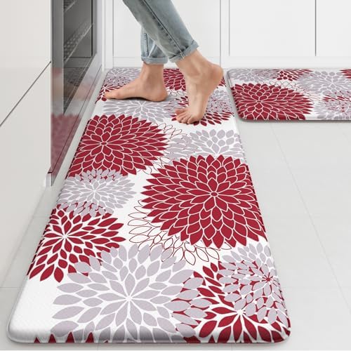 Anti Fatigue Kitchen Mats for Floor 2PCS Cushioned…