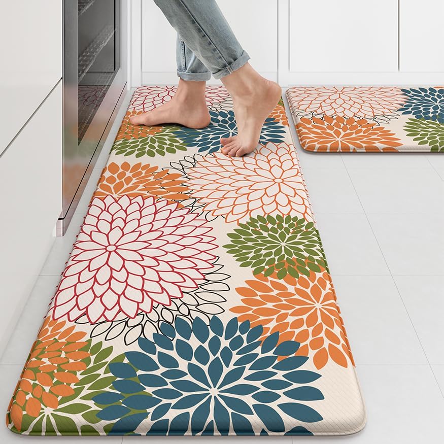 Anti Fatigue Kitchen Mats for Floor 2PCS