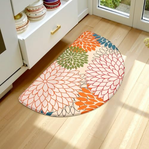 Half Circle Kitchen Mats for Floor Cushioned Anti Fatigue…