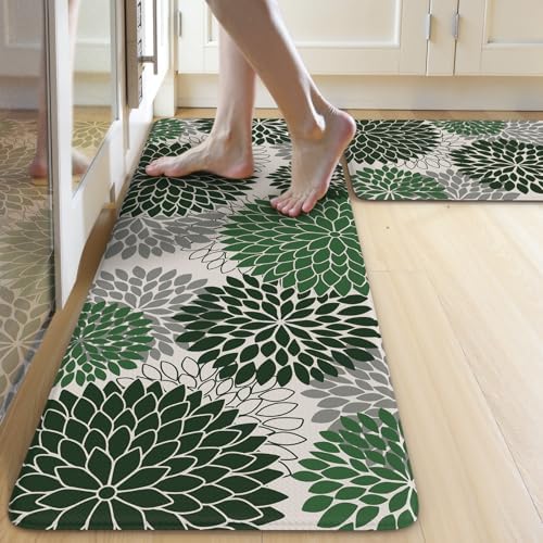 Kitchen Mat Anti Fatigue Cushioned Kitchen Rugs Sets of 2…