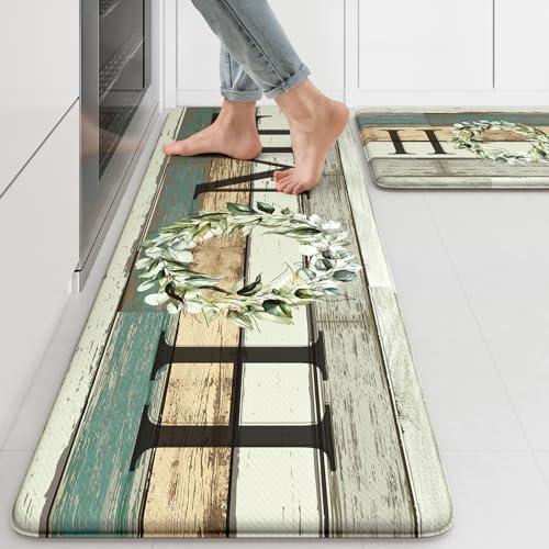 Kitchen Mats 2PCS Cushioned Anti Fatigue Kitchen Mats for…