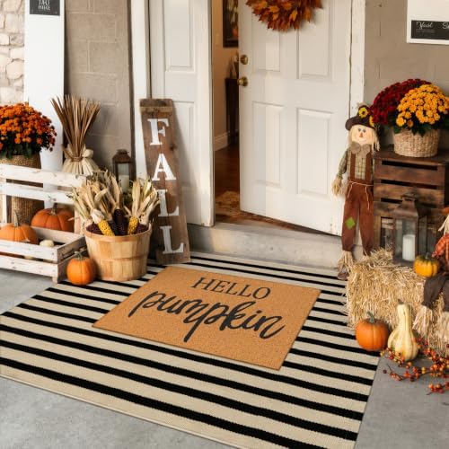 Outdoor Rug Front Door Mat Fall Porch Welcome Doormat…